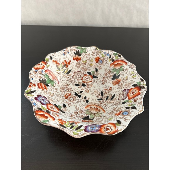 James Kent Fenton Other - James Kent Fenton Early 18th Century 9 in Chintz Scalloped Floral Bowl England
